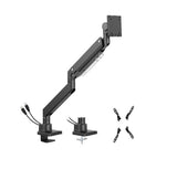 Brateck LDT80-C012UC Super Heavy-Duty Gas Spring Monitor Arm with USB-A and USB-C Ports For most 17' - LDT80-C012UC