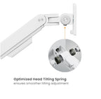 Heavy-Duty Gas Spring Pole Monitor Arm for Large 17-49 Screens Brateck