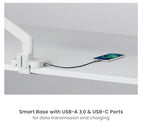 Brateck LDT81 Dual Gas Spring Monitor Arm w/ USB Ports (17-32) Brateck