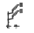 Brateck LDT81-C024P-B Heavy Duty Dual Gas Spring Monitor Arm 17-49 Brateck