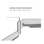 Brateck Heavy-Duty Single Monitor Arm with USB-C | 17-45 Screens Brateck