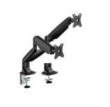 Brateck LDT82-C024-BK Dual Screen Heavy-Duty Gas Spring Monitory Arm with For most 17'~35' Monitors - LDT82-C024-BK