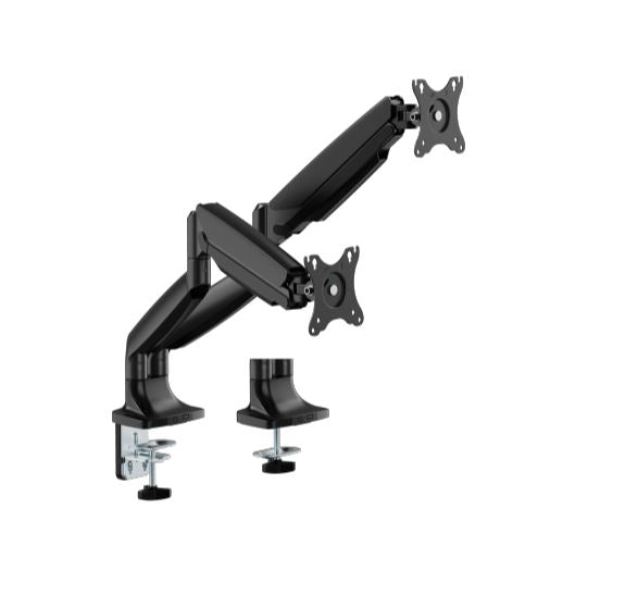 Brateck LDT82-C024-BK Dual Screen Heavy-Duty Gas Spring Monitory Arm with For most 17'~35' Monitors - LDT82-C024-BK