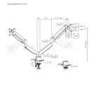 Brateck Heavy-Duty Dual Monitor Arm (17-35) with USB Ports - Gas Spring Brateck