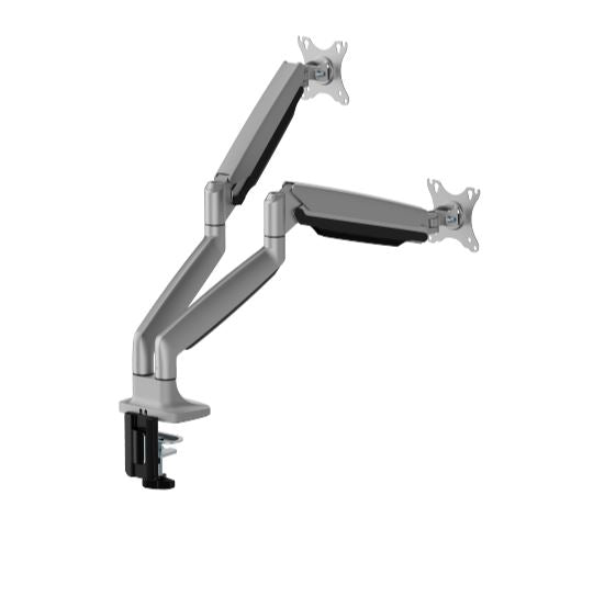 Brateck Dual Heavy-Duty Gas Spring Monitor Arm with USB (17-35) Brateck