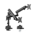 Brateck Heavy-Duty Dual Monitor Arm - Pole Mount for 2 Screens 17-35, Black Brateck