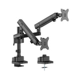 Brateck Heavy-Duty Dual Monitor Arm - Pole Mount for 2 Screens 17-35, Black Brateck