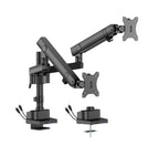 Brateck LDT84 Heavy-Duty Dual Monitor Arm | USB-C & USB-A Ports Brateck