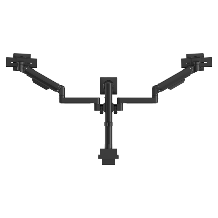 Brateck Ergonomic Triple Monitor Arm with Sliders for 17-27 (Black) Brateck