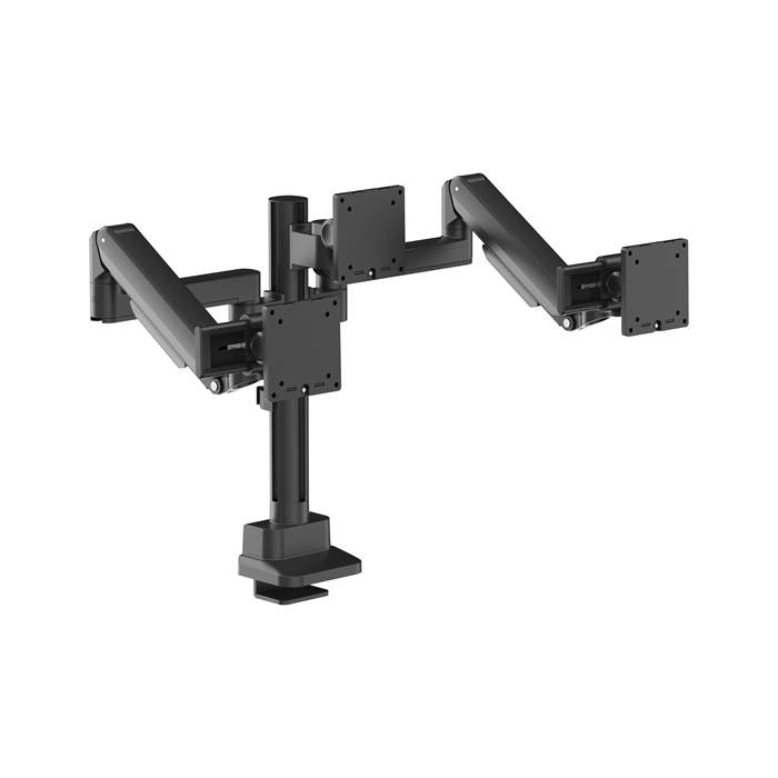 Brateck Ergonomic Triple Monitor Arm with Sliders for 17-27 (Black) Brateck