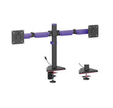 Brateck LDT89-C024L RGB Gaming Dual Monitor Arm - Matte Black Brateck