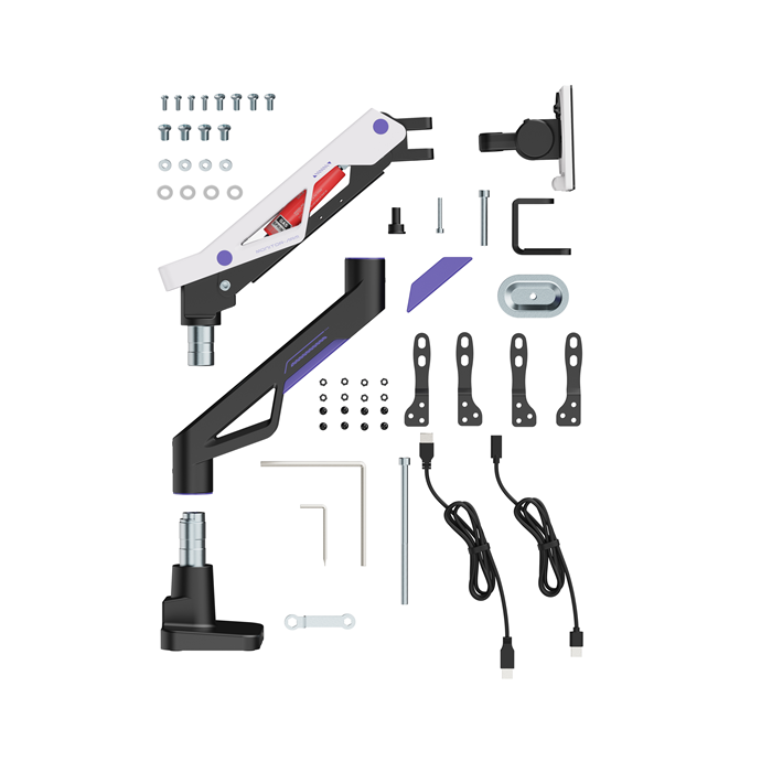 Brateck Atlas Neo Gaming Monitor Arm | USB-C | 24-57 Curved Screens Brateck