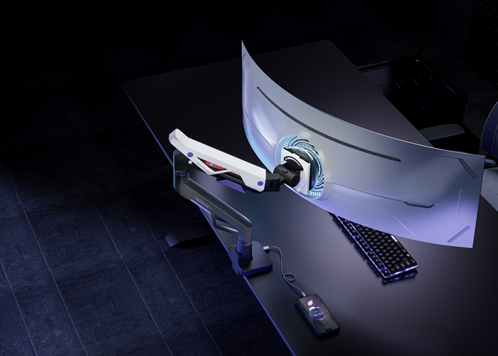 Brateck Atlas Neo Gaming Monitor Arm | USB-C | 24-57 Curved Screens Brateck