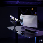 Brateck Atlas Neo Gaming Monitor Arm | USB Ports | 24-57 Monitors, Black & White Brateck
