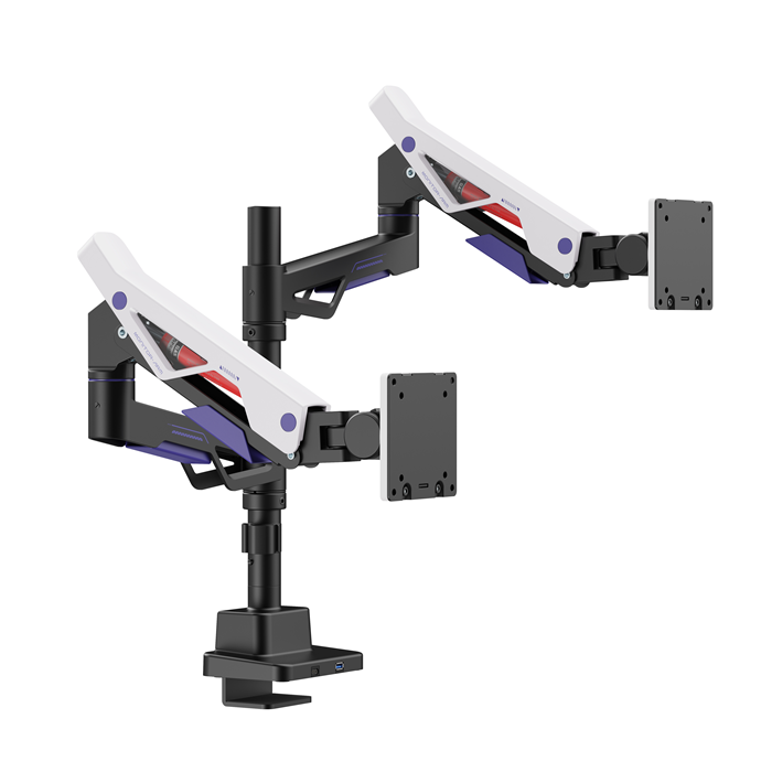 Brateck Atlas Neo Dual Gaming Monitor Arm with USB Hub (24-57) Brateck