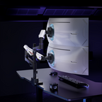 Brateck Atlas Neo Dual Gaming Monitor Arm with USB Hub (24-57) Brateck