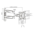 Brateck Full-Motion TV Wall Mount for 23-42 TVs | Swivel & Tilt Brateck
