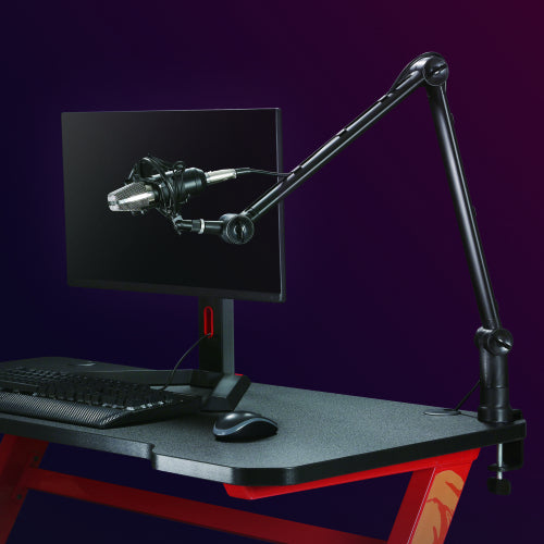 Brateck Professional Microphone Boom Arm Stand - Studio Quality for Desks Brateck