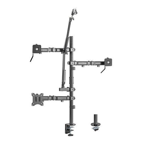 Brateck All-in-One Single Monitor Studio Desk Mount for Streaming & Work Brateck