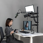 Brateck All-in-One Single Monitor Studio Desk Mount for Streaming & Work Brateck