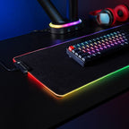 Brateck Large RGB Gaming Mouse Pad | LED Lights, Water-Resistant Brateck