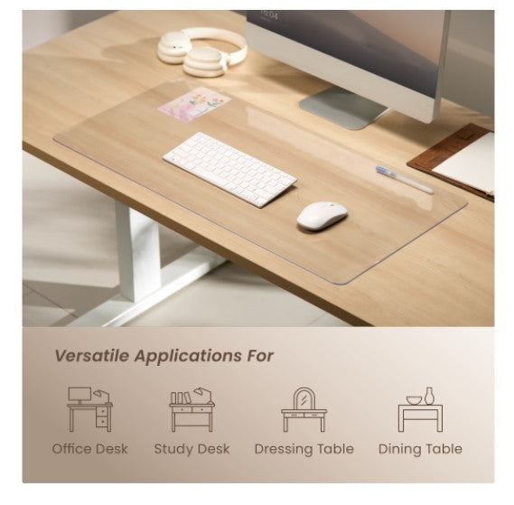 Brateck Clear Desk Pad & Mouse Mat (800x400mm) - Desk Protector Brateck