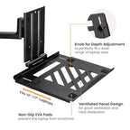 Brateck Adjustable Laptop Tray for Monitor Arms | VESA 75x75 Brateck