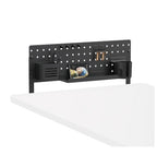 Brateck Black Desk Pegboard Organizer Kit - Space Saving Storage