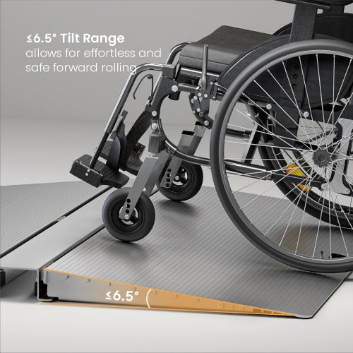 Portable Aluminum Folding Wheelchair Threshold Ramp