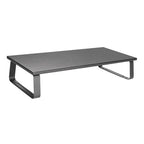 Black Particle Board Monitor Stand with Storage | Ergonomic Desk Riser Brateck