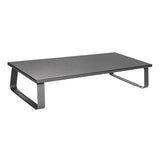 Black Particle Board Monitor Stand with Storage | Ergonomic Desk Riser Brateck