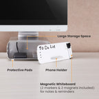 Brateck 3-in-1 Ergonomic Aluminum Monitor Riser | Laptop Stand | Desk Organizer Brateck