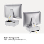 Brateck 3-in-1 Ergonomic Aluminum Monitor Riser | Laptop Stand | Desk Organizer Brateck