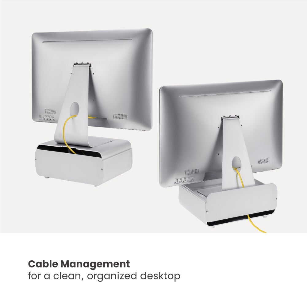 Brateck 3-in-1 Ergonomic Aluminum Monitor Riser | Laptop Stand | Desk Organizer Brateck