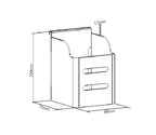 Brateck Slatwall Steel Pencil Cup - Desk Pen Holder Brateck