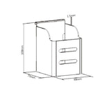 Brateck Slatwall Steel Pencil Cup - Desk Pen Holder Brateck