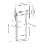Brateck Motorized Heavy-Duty TV Floor Stand with Wheels for 55-100 TVs Brateck