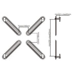 Universal Non-VESA Monitor Mount Adapter for 13-27 inch Displays Brateck