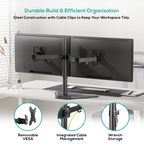 activiva Dual Monitor Arm - Free-Standing Ergonomic Desk Mount MBEAT