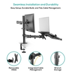 mbeat Dual Monitor & Laptop Arm - Ergonomic Desk Mount MBEAT