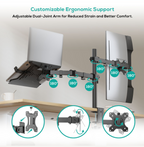 mbeat Dual Monitor & Laptop Arm - Ergonomic Desk Mount MBEAT