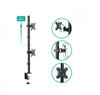 Activiva Dual Monitor Arm - Ergonomic Vertical Desk Mount for Two Screens MBEAT