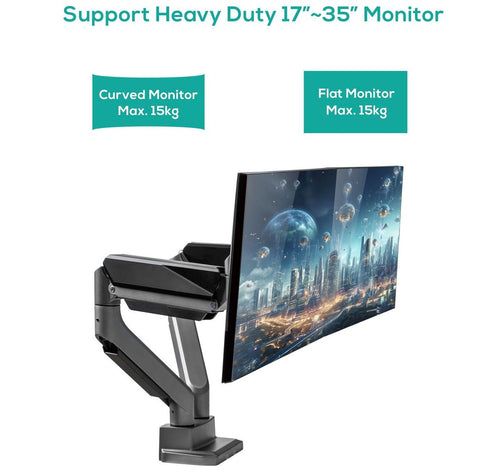 Activiva Heavy Duty Dual Monitor Arm | Gas Spring Desk Mount MBEAT