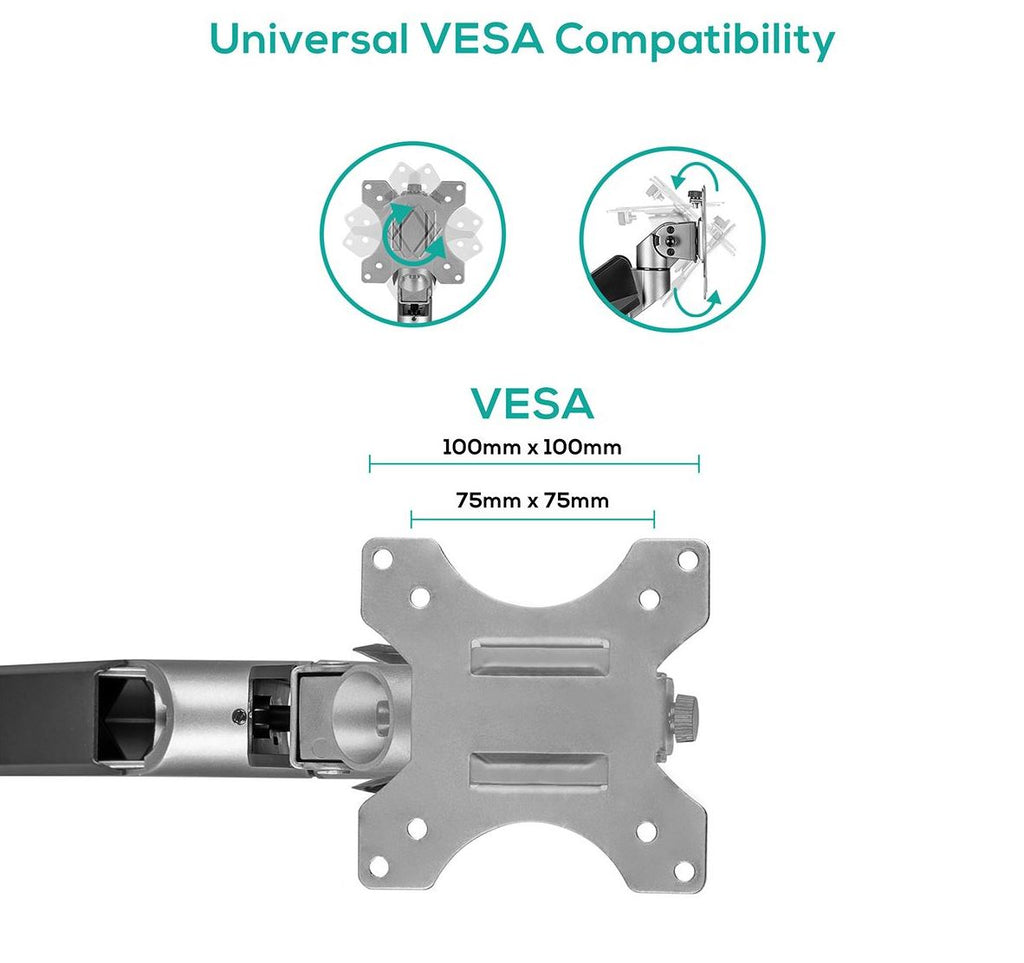 Activiva Heavy Duty Dual Monitor Arm | Gas Spring Desk Mount MBEAT