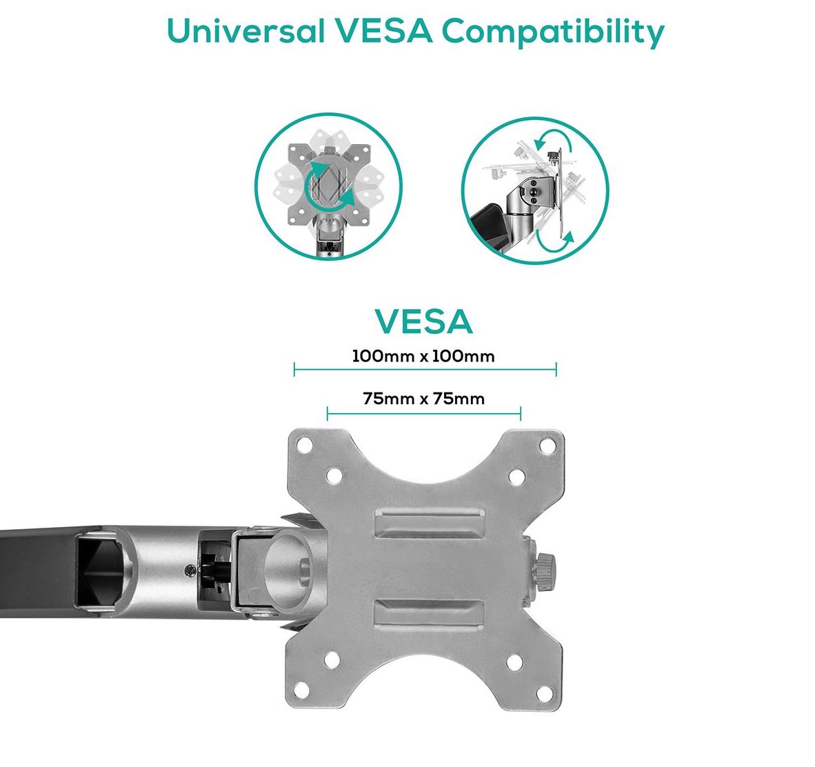 Activiva Heavy Duty Dual Monitor Arm | Gas Spring Desk Mount MBEAT