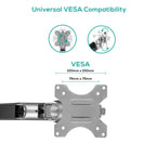 mbeat Activiva Heavy Duty Single Monitor Gas Spring Arm - Grey 