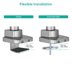 mbeat Activiva Heavy Duty Single Monitor Gas Spring Arm - Grey 