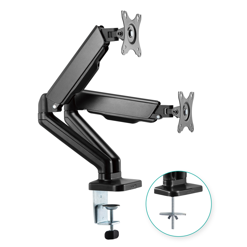 mbeat activiva ErgoLife Dual Gas Spring Monitor Arm with Cable Management 