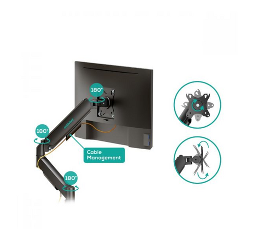 Activiva Ergolife Dual Monitor Gas Spring Arm - Ergonomic Desk Mount MBEAT