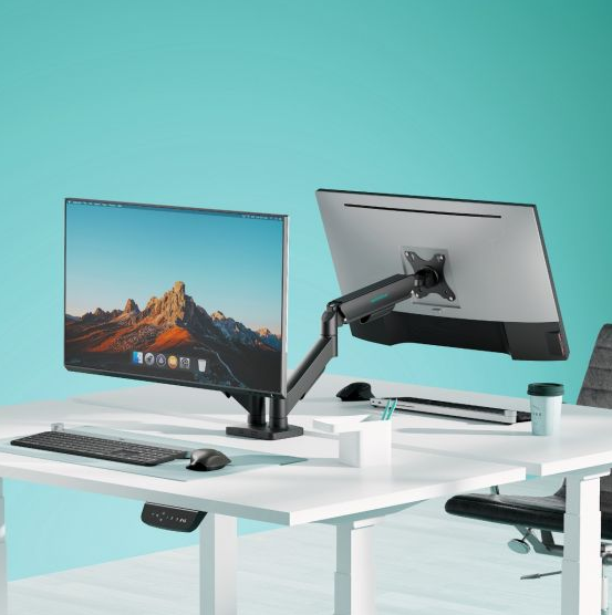 Activiva Ergolife Dual Monitor Gas Spring Arm - Ergonomic Desk Mount MBEAT
